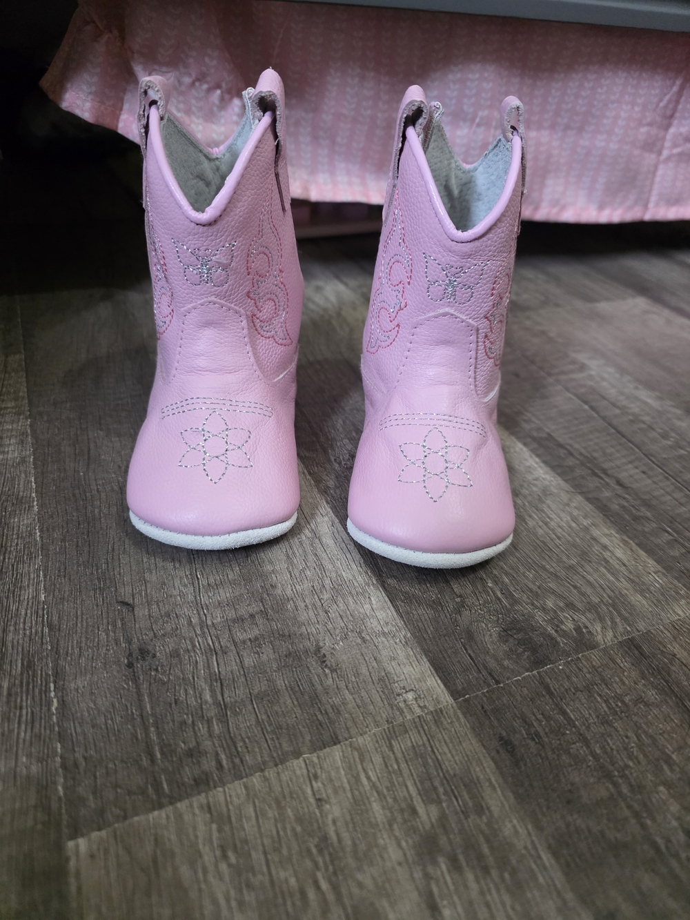 Kids Pink Western Cowboy Boots - Brand Unknown